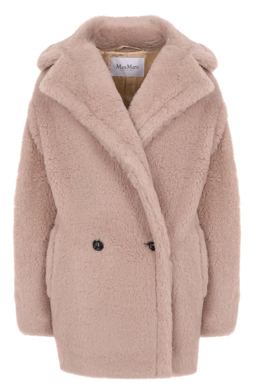 Шуба из экомеха Max Mara 0LGA Розовый 0LGA