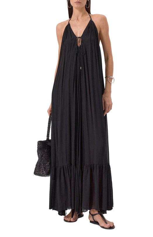 Платье из вискозы Pinko 104688/A2E9 Чёрный  104688/A2E9 Фото 2