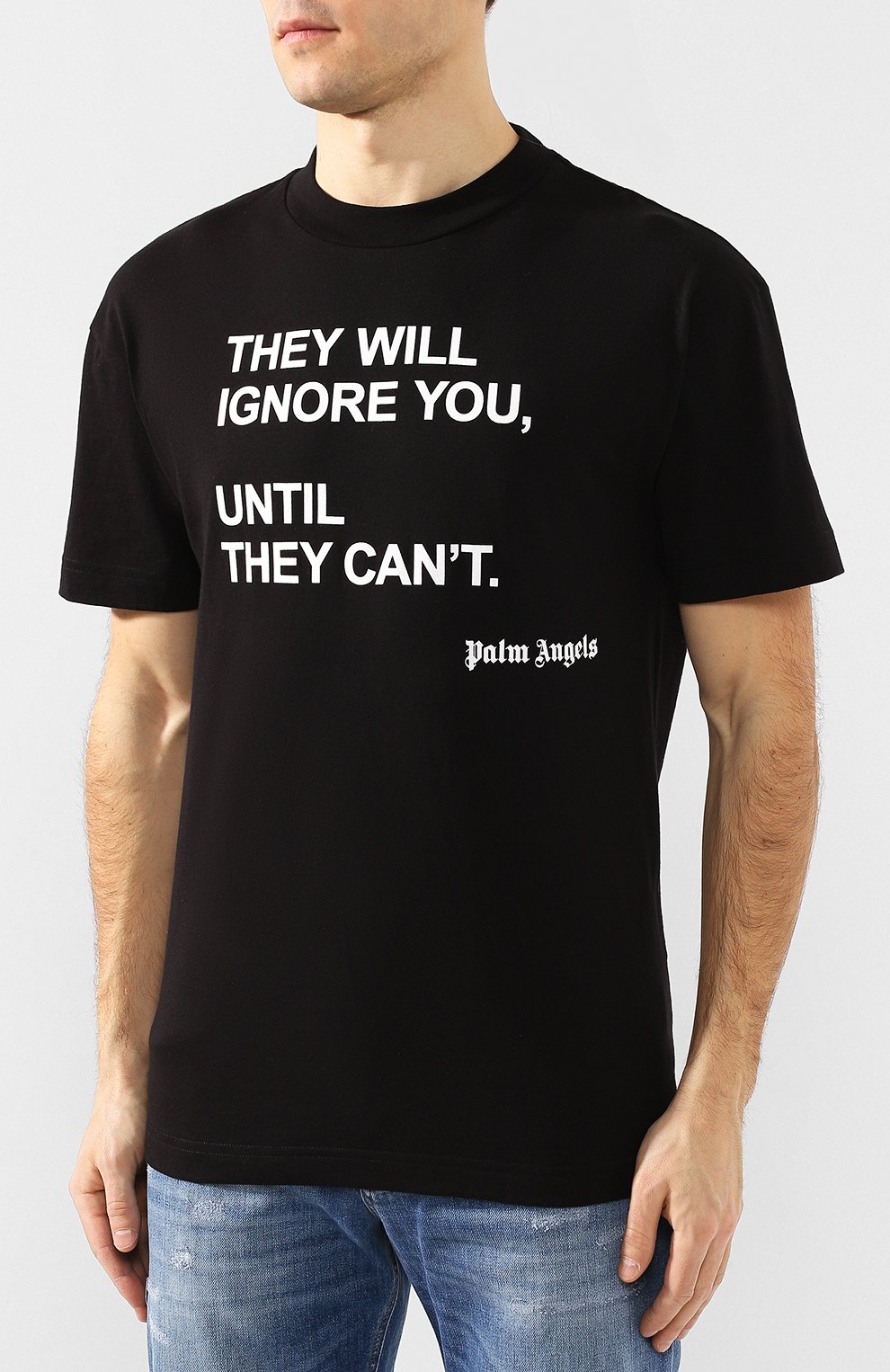 Хлопковая футболка PALM ANGELS, арт. PMAA001S204130491088, фото 3