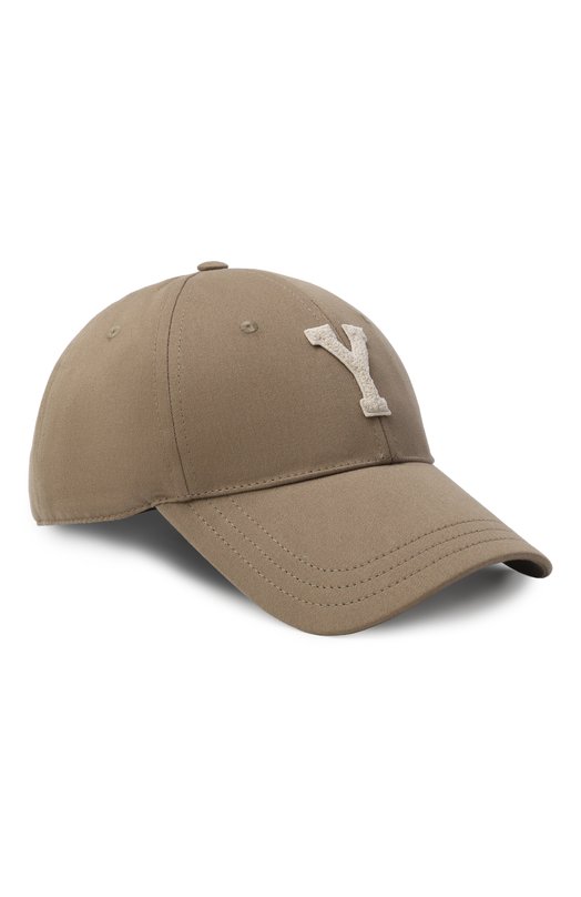 Хлопковая бейсболка Saint Laurent 816871/3YR57 Бежевый 816871/3YR57