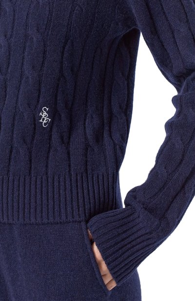 Свитер из кашемира и шерсти SPORTY AND RICH, арт. WS06665302BL106, фото 5