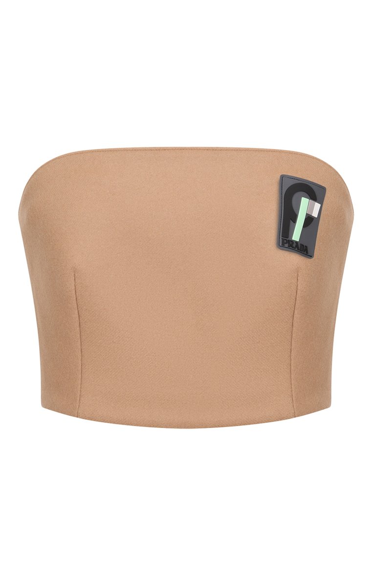 Шерстяной топ-бюстье PRADA, арт. P993E-1SOF-F0ETR-182, фото 1