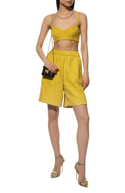 Бра-топ DRIES VAN NOTEN желтого цвета по цене 39950 руб., арт. 221-010740-4146, фото 2 Бра-топ DRIES VAN NOTEN, арт. 221-010740-4146, фото 2