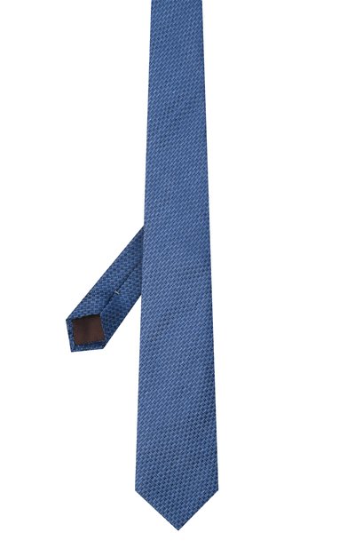 Шелковый галстук CANALI синего цвета по цене 23150 руб., арт. 18/HJ04542, фото 3 Шелковый галстук CANALI, арт. 18/HJ04542, фото 3