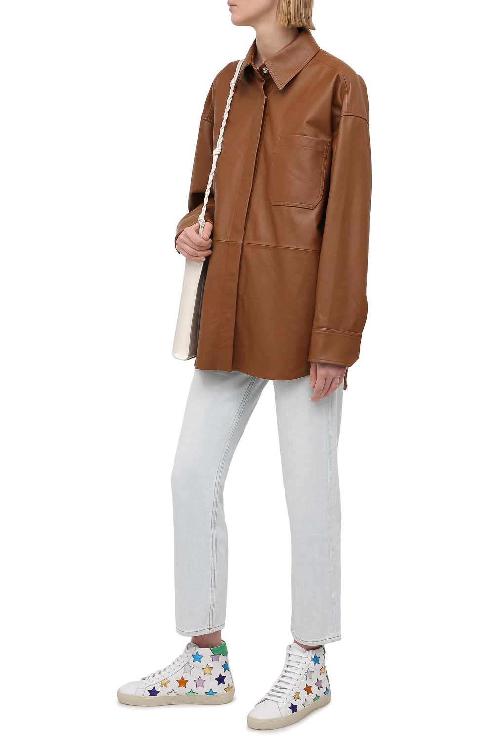 Кожаные кеды sl/06 SAINT LAURENT, арт. 650979/00NB0, фото 2