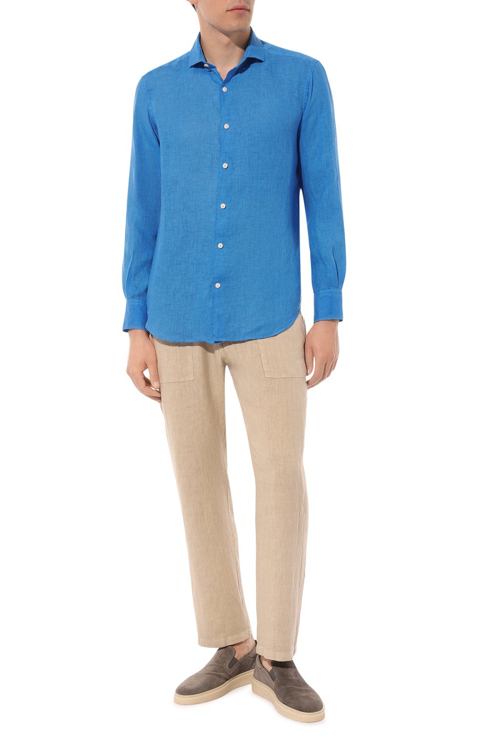 Льняная рубашка MC2 SAINT BARTH, арт. STBM/PAMPL0NA/00826D, фото 2