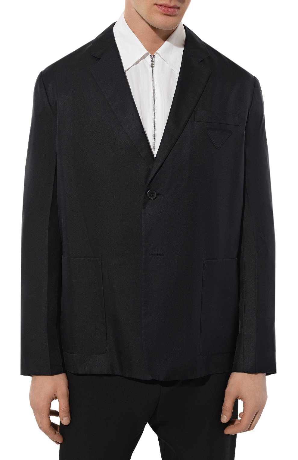 Шелковый пиджак PRADA, арт. UGM173-1QWC-F0008-212, фото 3