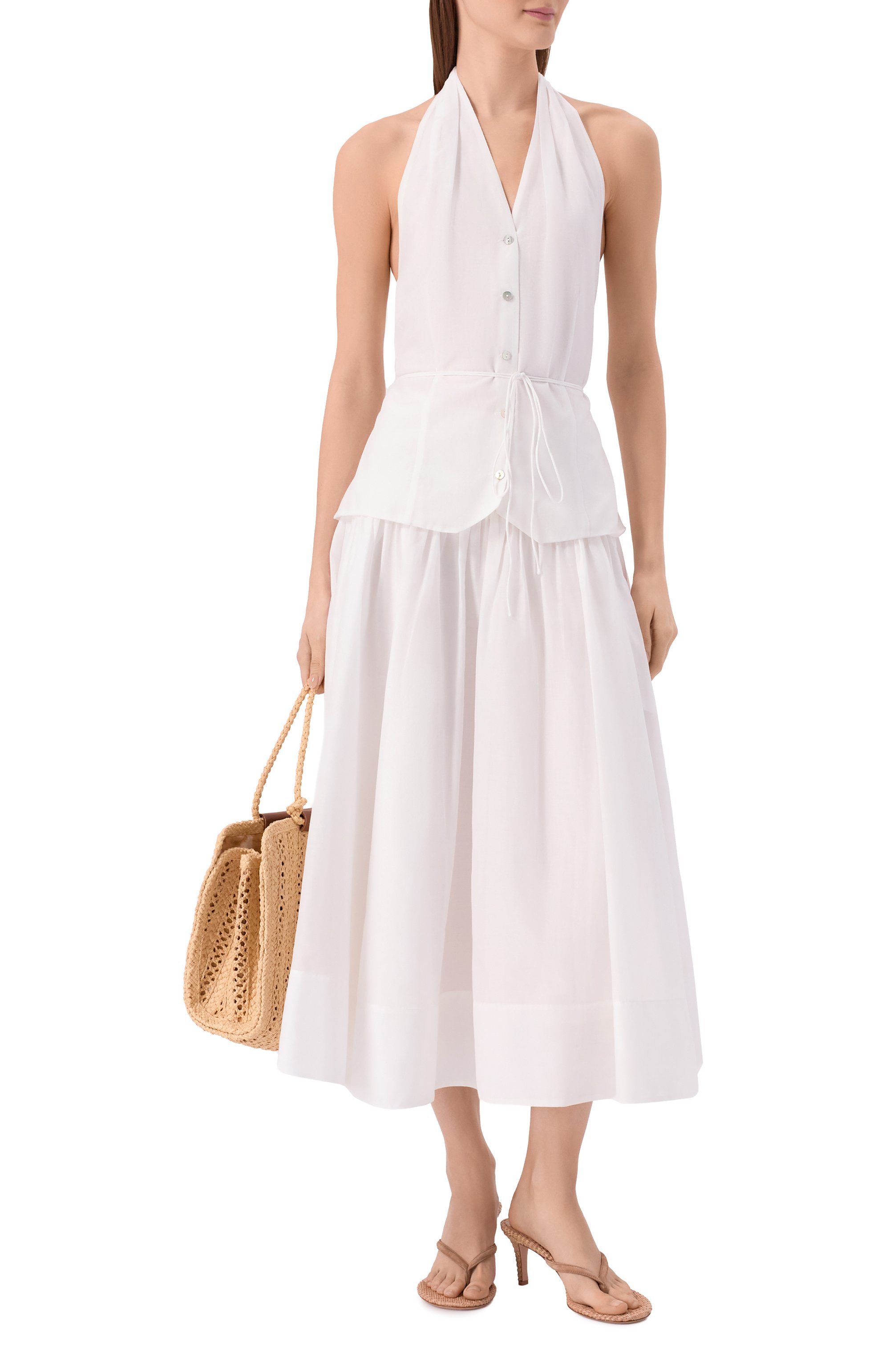 Юбка из хлопка и шелка 12 STOREEZ, арт. 137529, фото 2