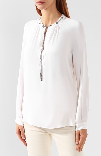 Шелковая блузка MICHAEL MICHAEL KORS, арт. MU54KAKVY0, фото 3