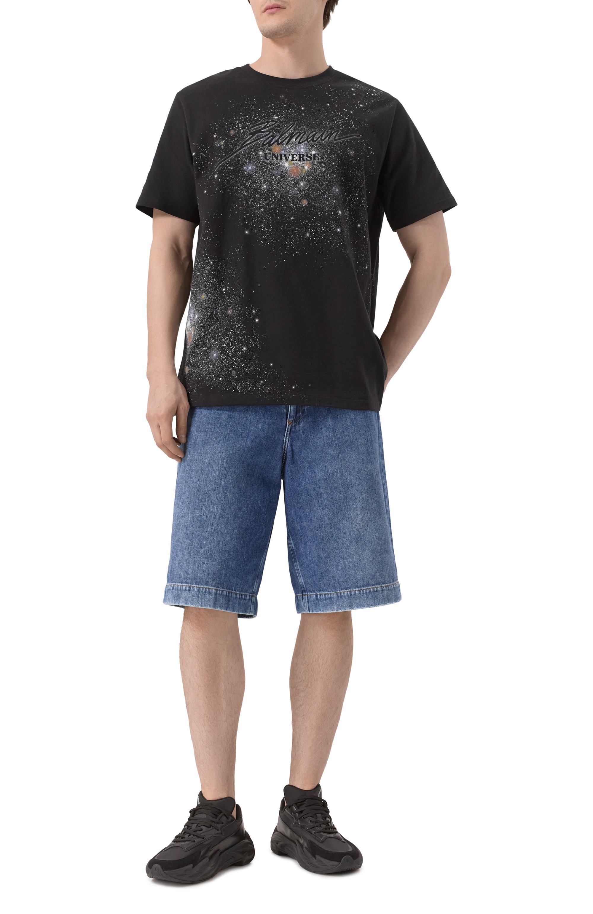 Хлопковая футболка BALMAIN, арт. EH0EG010/GE77, фото 2