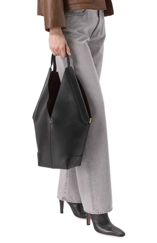 Сумка-тоут Di Folio small Tod’s XBWDBMET200UPP Чёрный  XBWDBMET200UPP Фото 2