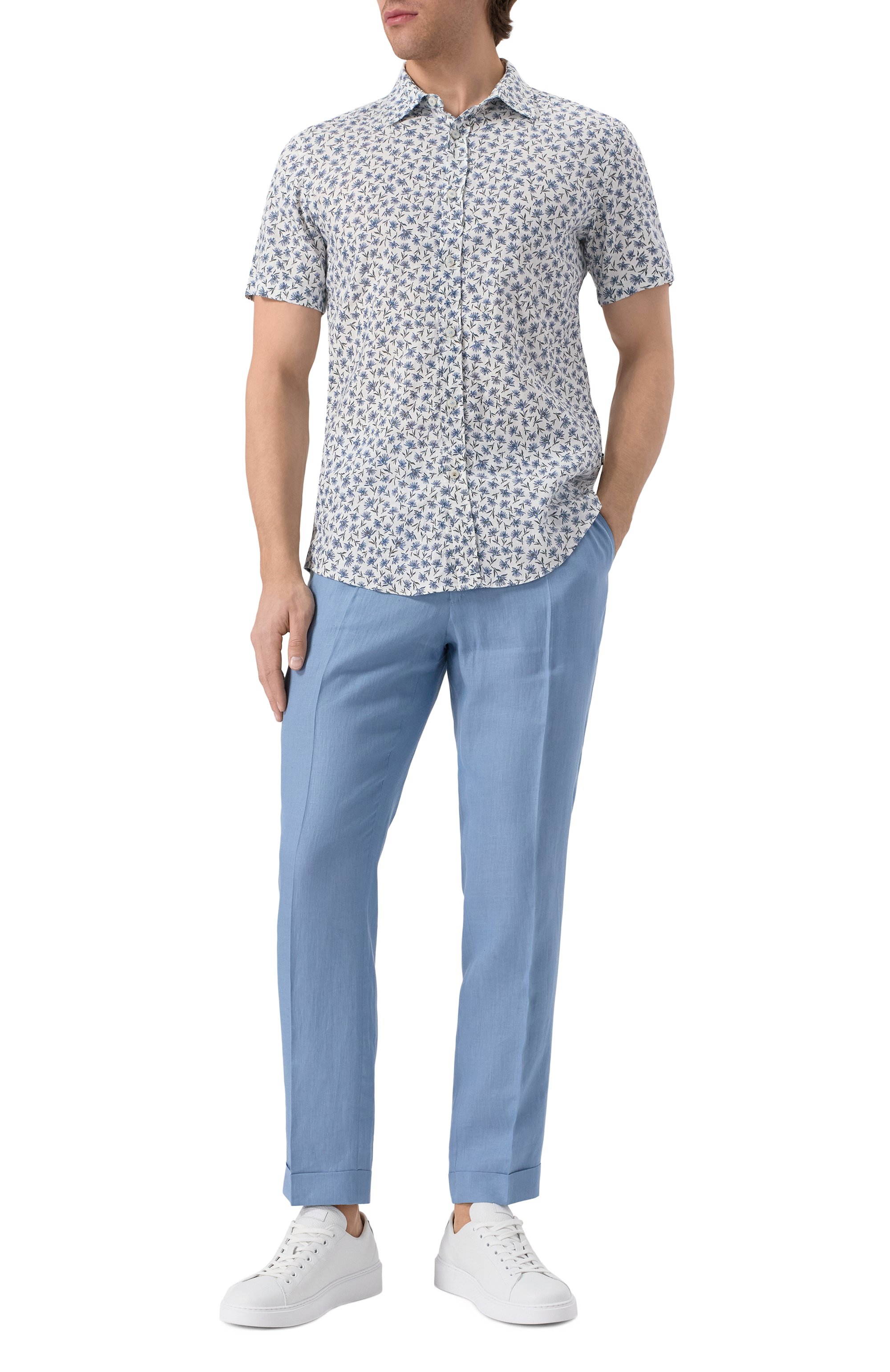 Льняная рубашка BOSS, арт. 50539565, фото 2