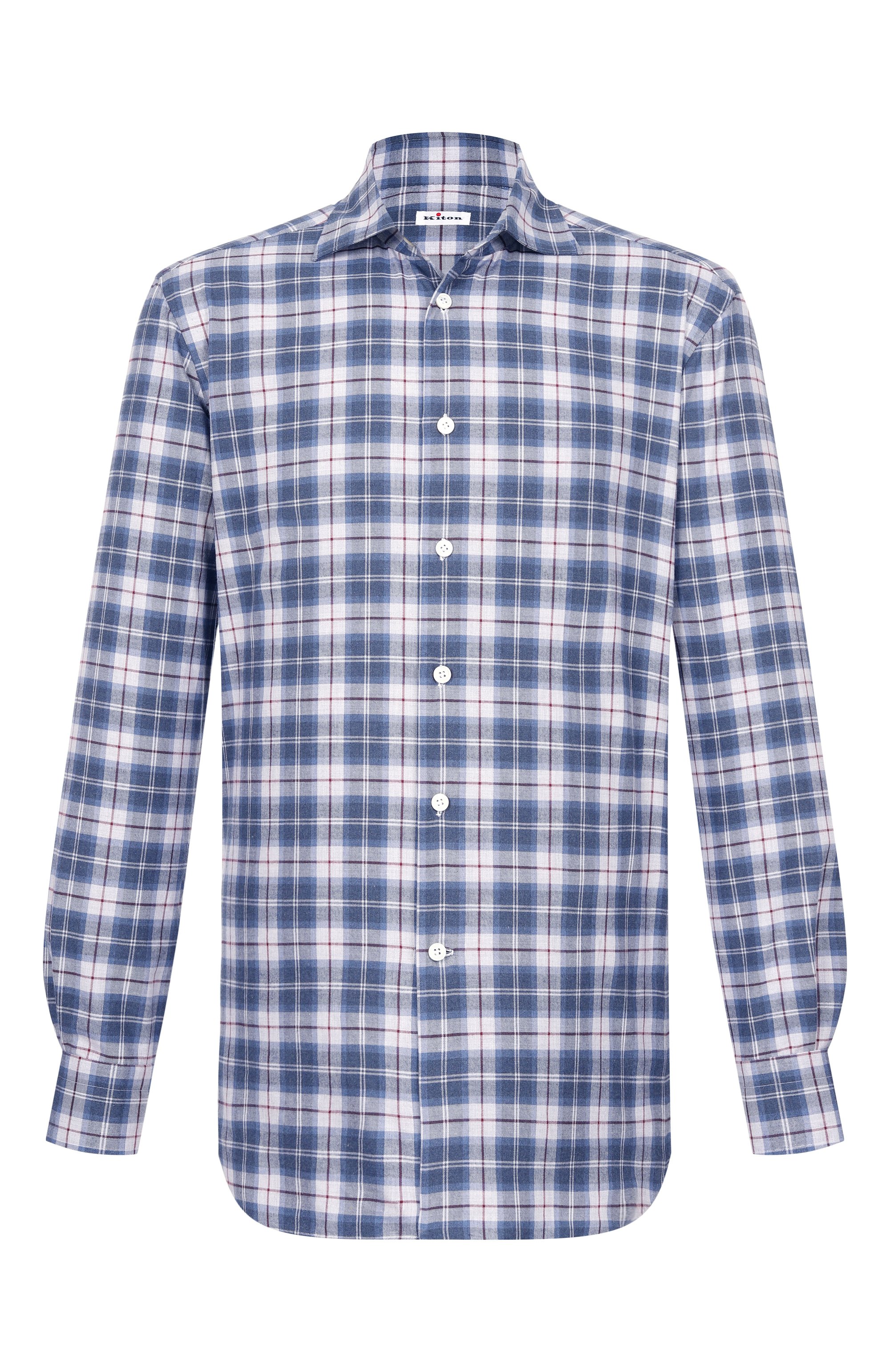 Хлопковая рубашка KITON, арт. UCCH0943902, фото 1