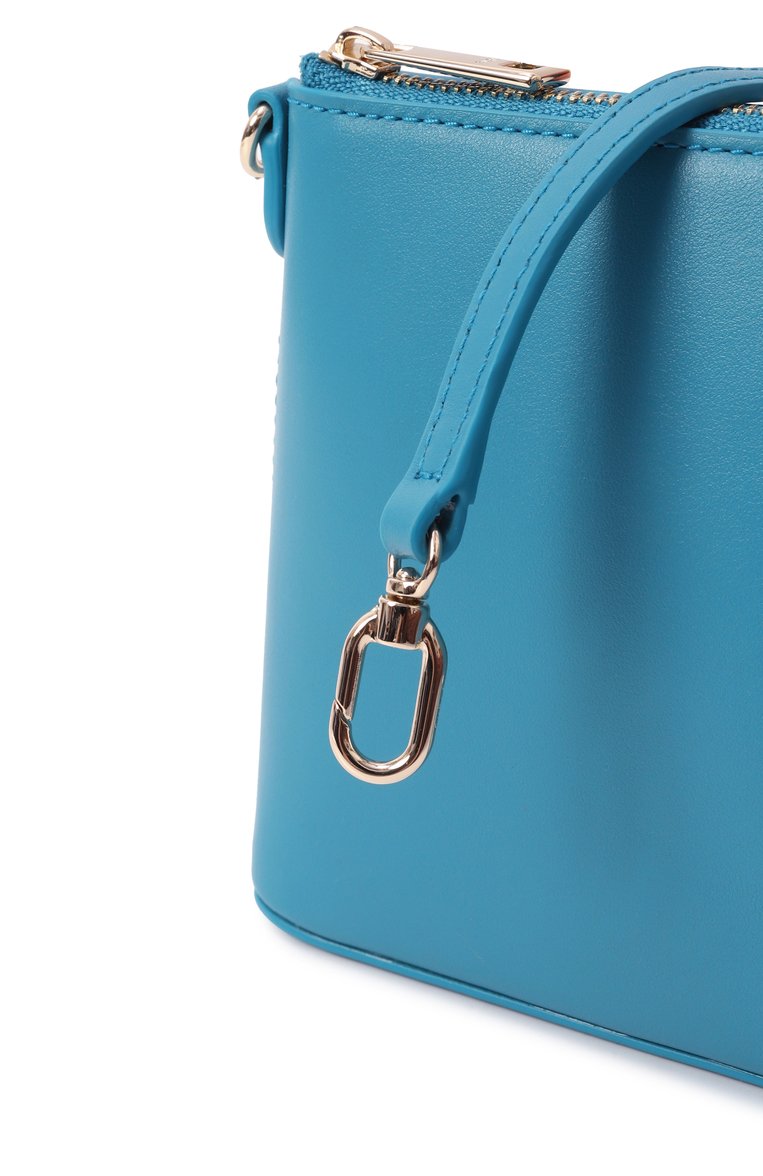 Женская сумка furla diamante mini  FURLA бирюзового цвета, арт. WE00615/AX0733 | Фото 3 (Материал: Натуральная кожа; Размер: mini; Ремень/цепочка: На ремешке)