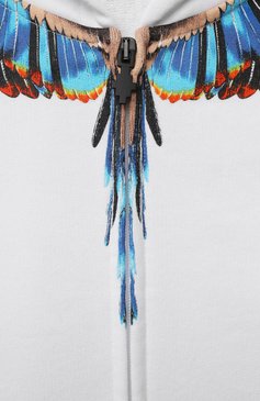 Детский хлопковая толстовка MARCELO BURLON KIDS OF MILAN белого цвета, арт. CBBE001F21FLE005 | Фото 3 (Материал внешний: Хлопок; Рукава: Длинные; Мальчики Кросс-КТ: Толстовка-одежда; Драгоценные камни: Проставлено; Материал сплава: Проставлено; Ростовка одежда: 10 - 11 лет | 140 - 146см, 6 лет | 116 см, 8 лет | 128 см)