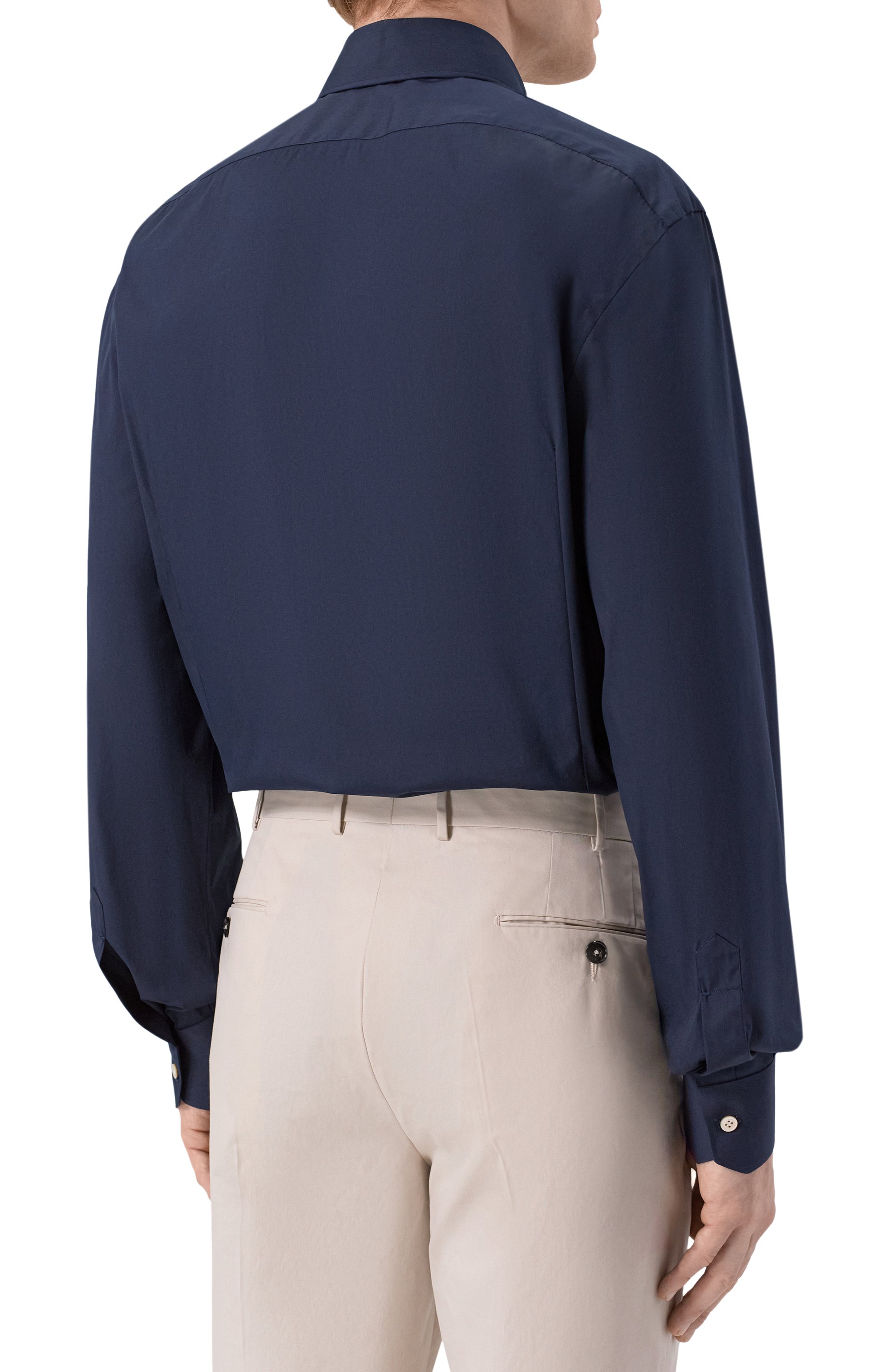 Хлопковая сорочка KITON, арт. UCCH0943204_UCCH0943206, фото 4