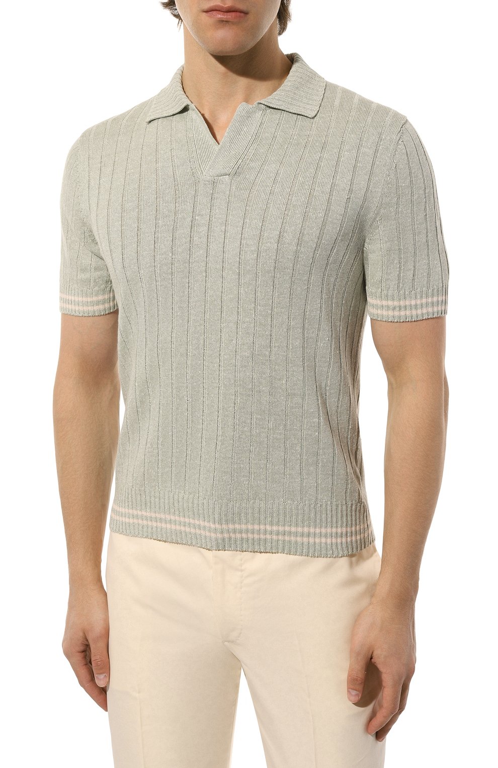 Поло изо льна и хлопка GRAN SASSO, арт. 23140/18624, фото 3