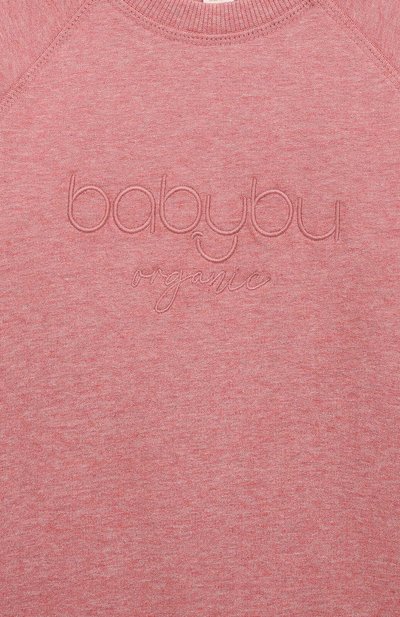 Хлопковый свитшот BABYBU темно-розового цвета по цене 4150 руб., арт. PD1000ES., фото 3 Хлопковый свитшот BABYBU, арт. PD1000ES., фото 3