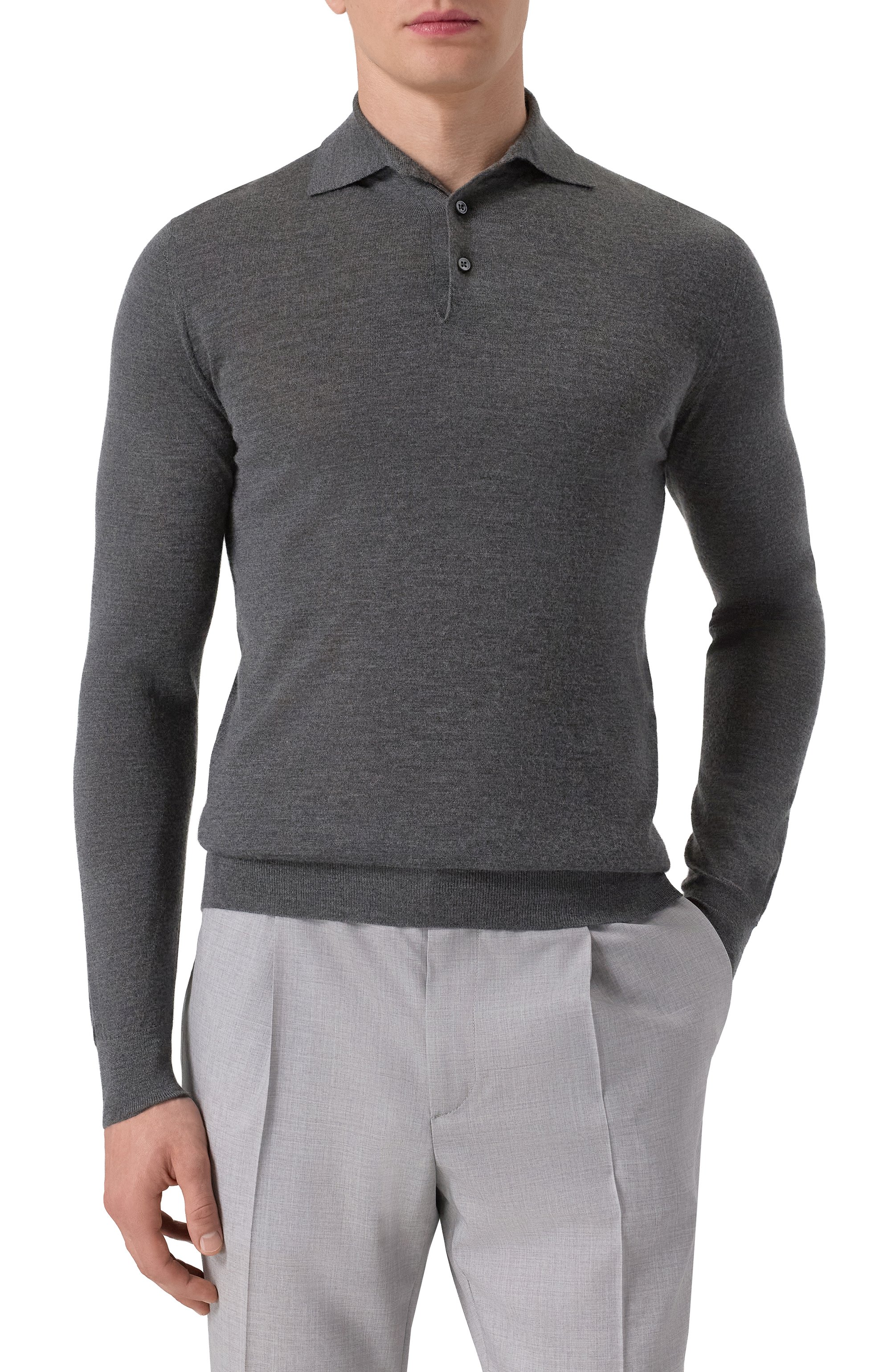 Поло из кашемира и шелка FEDELI, арт. MU007091, фото 3