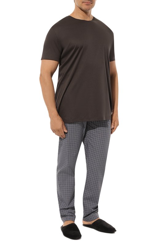 Хлопковая футболка Van Laack PAR0/180031/3XL Коричневый  PAR0/180031/3XL Фото 2