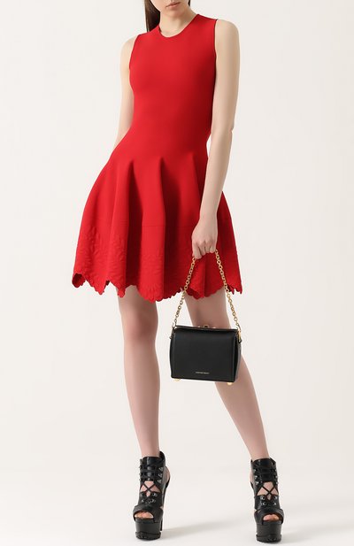 Сумка box 19 ALEXANDER MCQUEEN черного цвета по цене 199500 руб., арт. 479766/DZP0M, фото 2 Сумка box 19 ALEXANDER MCQUEEN, арт. 479766/DZP0M, фото 2