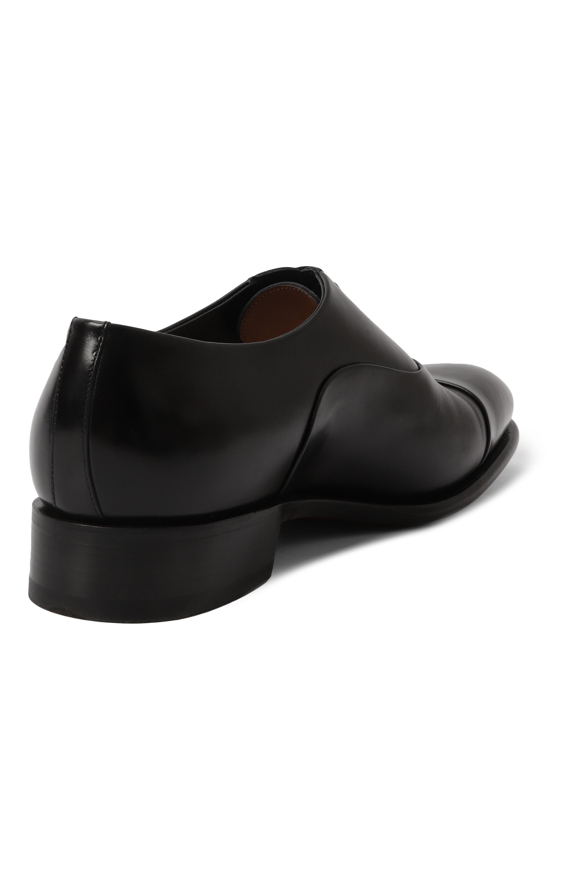 Кожаные оксфорды carter SANTONI черного цвета по цене 108000 руб., арт. MCCR12621MC1HVVDN01, фото 5 Кожаные оксфорды carter SANTONI, арт. MCCR12621MC1HVVDN01, фото 5