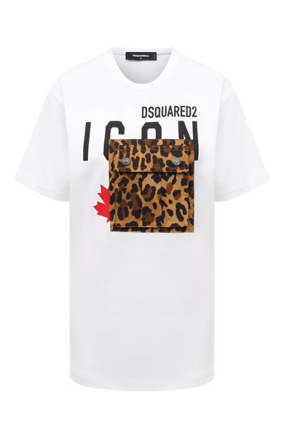 Женская хлопковая футболка DSQUARED2, арт. S80GC0030/S20694