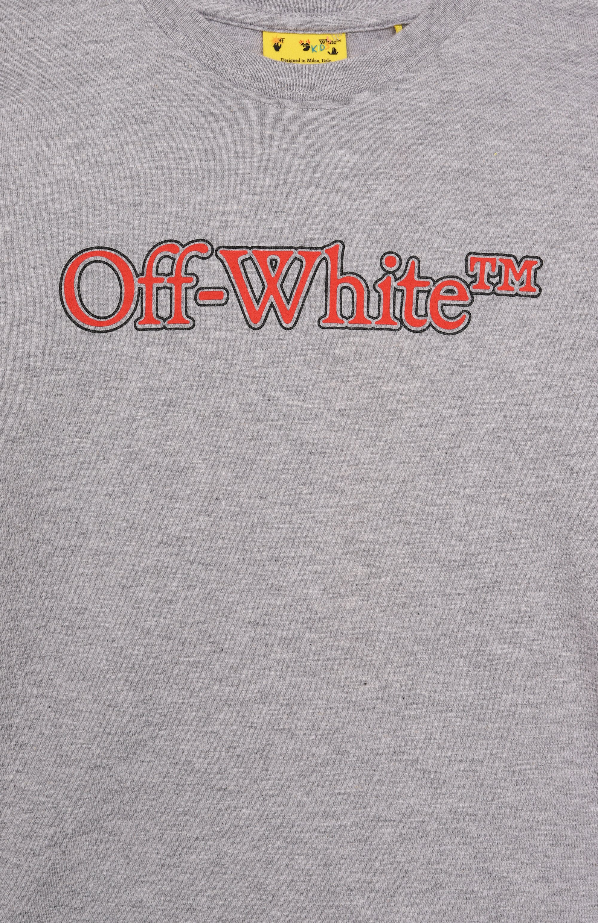 Хлопковая футболка OFF-WHITE, арт. 0BAA002S25JER001/4-12, фото 3