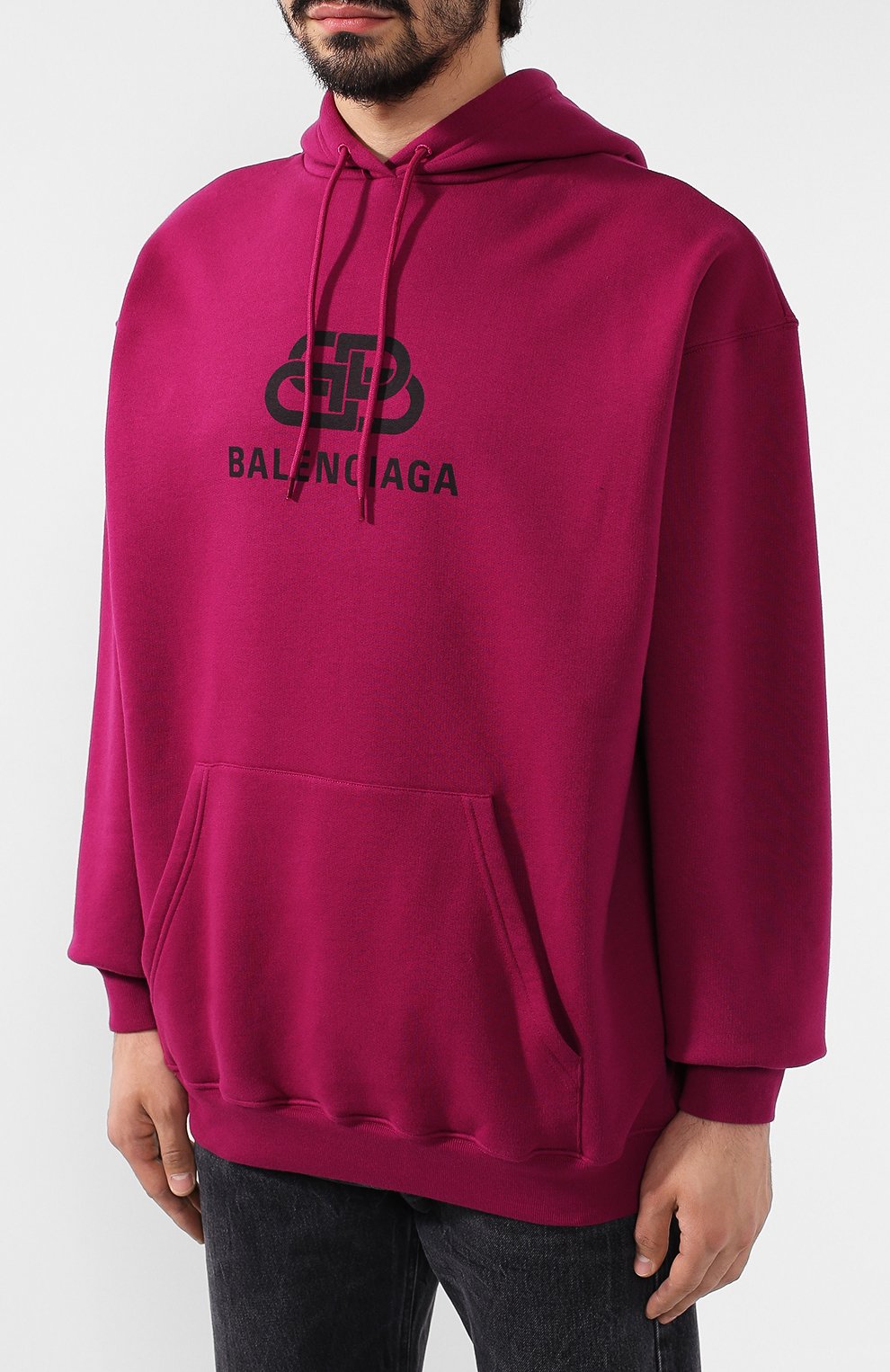 Хлопковое худи BALENCIAGA, арт. 570811/TGV74, фото 3