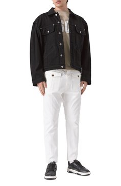 Мужская джинсовая куртка DSQUARED2 черного цвета, арт. S79AM0078/S30564 | Фото 2 (Рукава: Длинные; Материал сплава: Проставлено; Драгоценные камни: Проставлено; Длина (верхняя одежда): Короткие; Материал внешний: Деним, Хлопок; Кросс-КТ: Деним, Легкие; Стили: Кэжуэл)