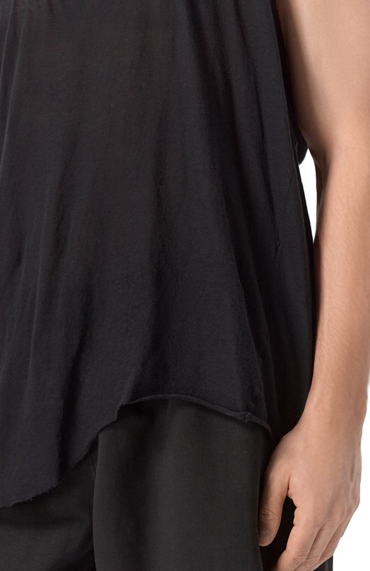 Хлопковая майка Rick Owens RR01E5101/UC Чёрный  RR01E5101/UC Фото 5