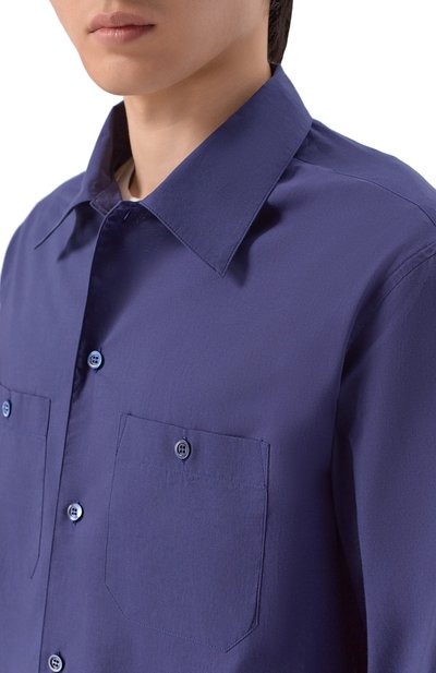 Хлопковая рубашка BRUNELLO CUCINELLI, арт. MA6740658, фото 5