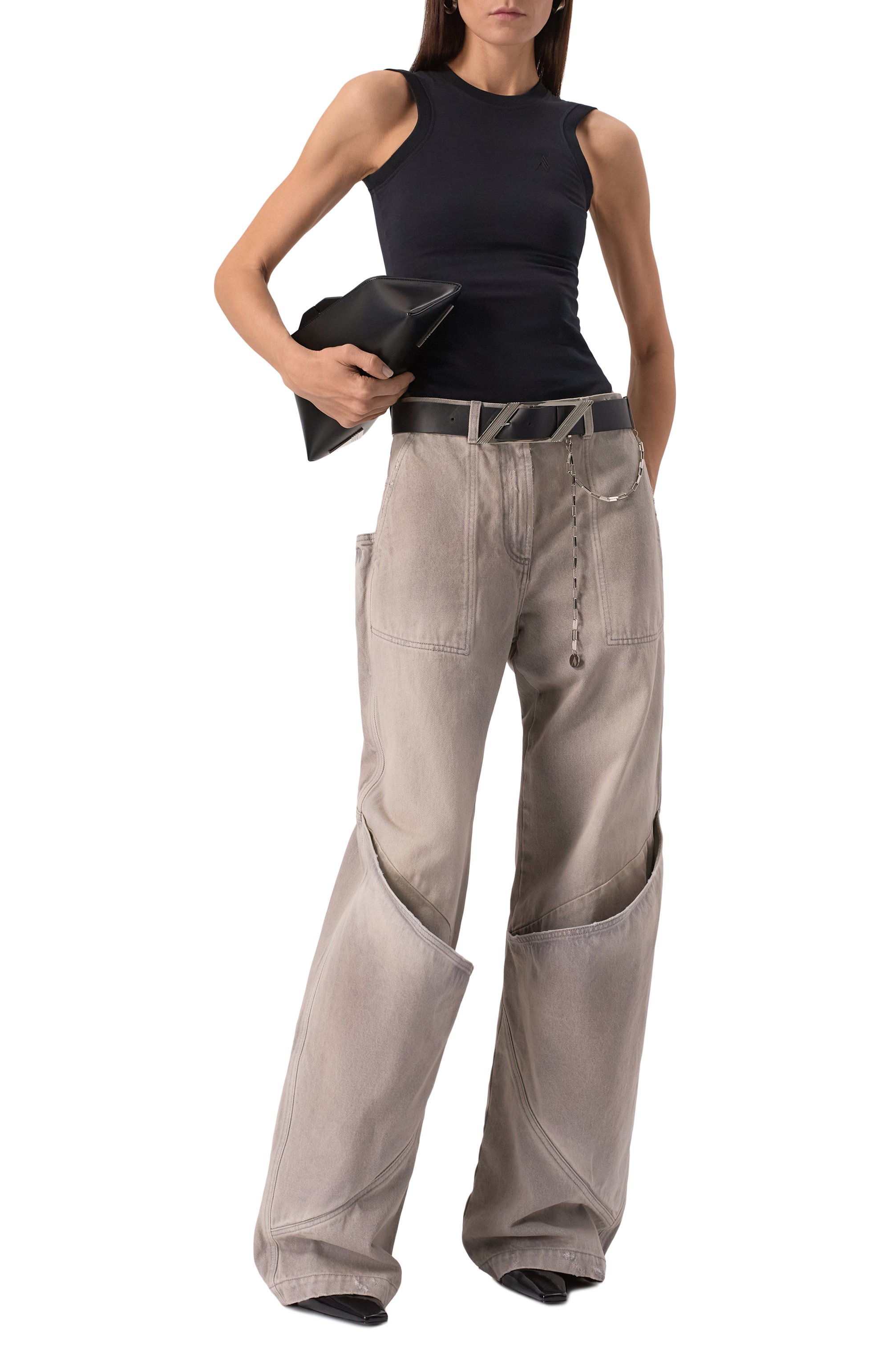 Хлопковая майка THE ATTICO, арт. 250WCN00003/JJJ025AA, фото 2