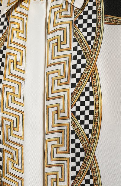 Шелковая рубашка VERSACE разноцветного цвета по цене 163500 руб., арт. 1001360/1A03065, фото 5 Шелковая рубашка VERSACE, арт. 1001360/1A03065, фото 5