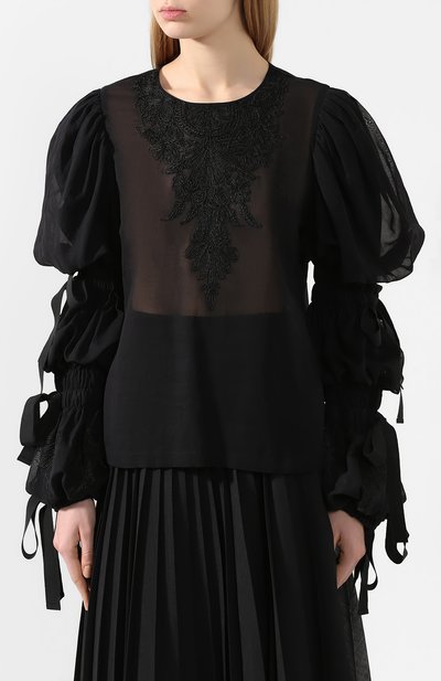 Хлопковая блузка DRIES VAN NOTEN, арт. 201-38607-9108, фото 3