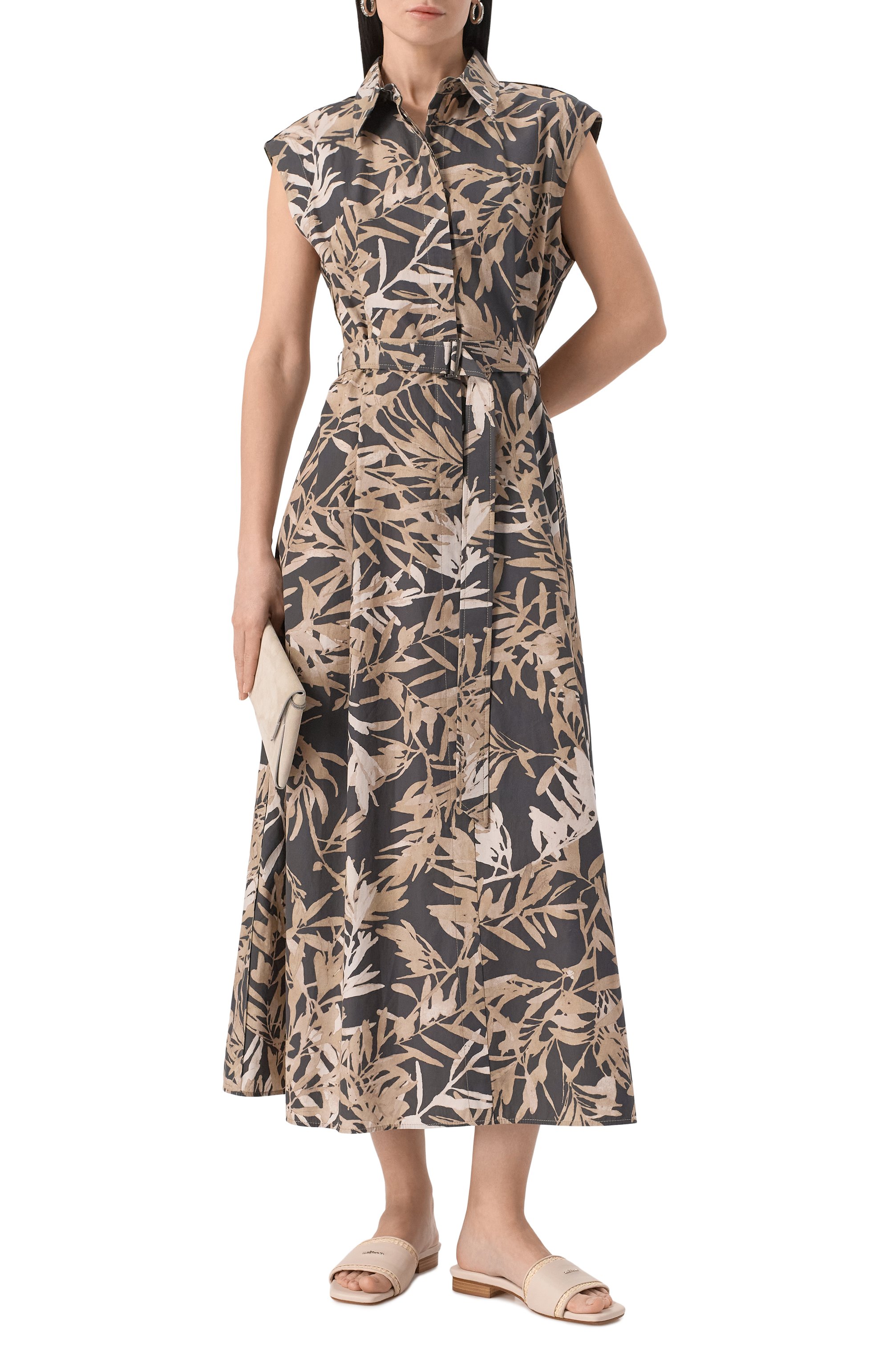 Хлопковое платье BRUNELLO CUCINELLI, арт. ML900A5286, фото 2