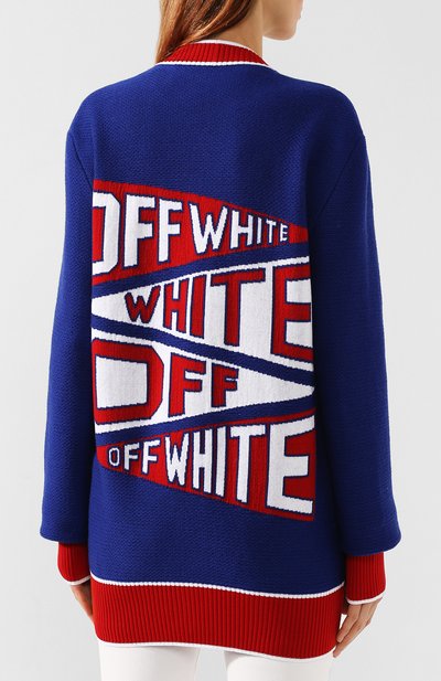 Шерстяной кардиган OFF-WHITE, арт. 0WHB006E19A280753020, фото 4