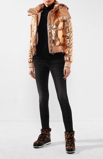 Комбинированные сапоги yves salomon x moon boot YVES SALOMON, арт. 20WAC705XXMERL, фото 2