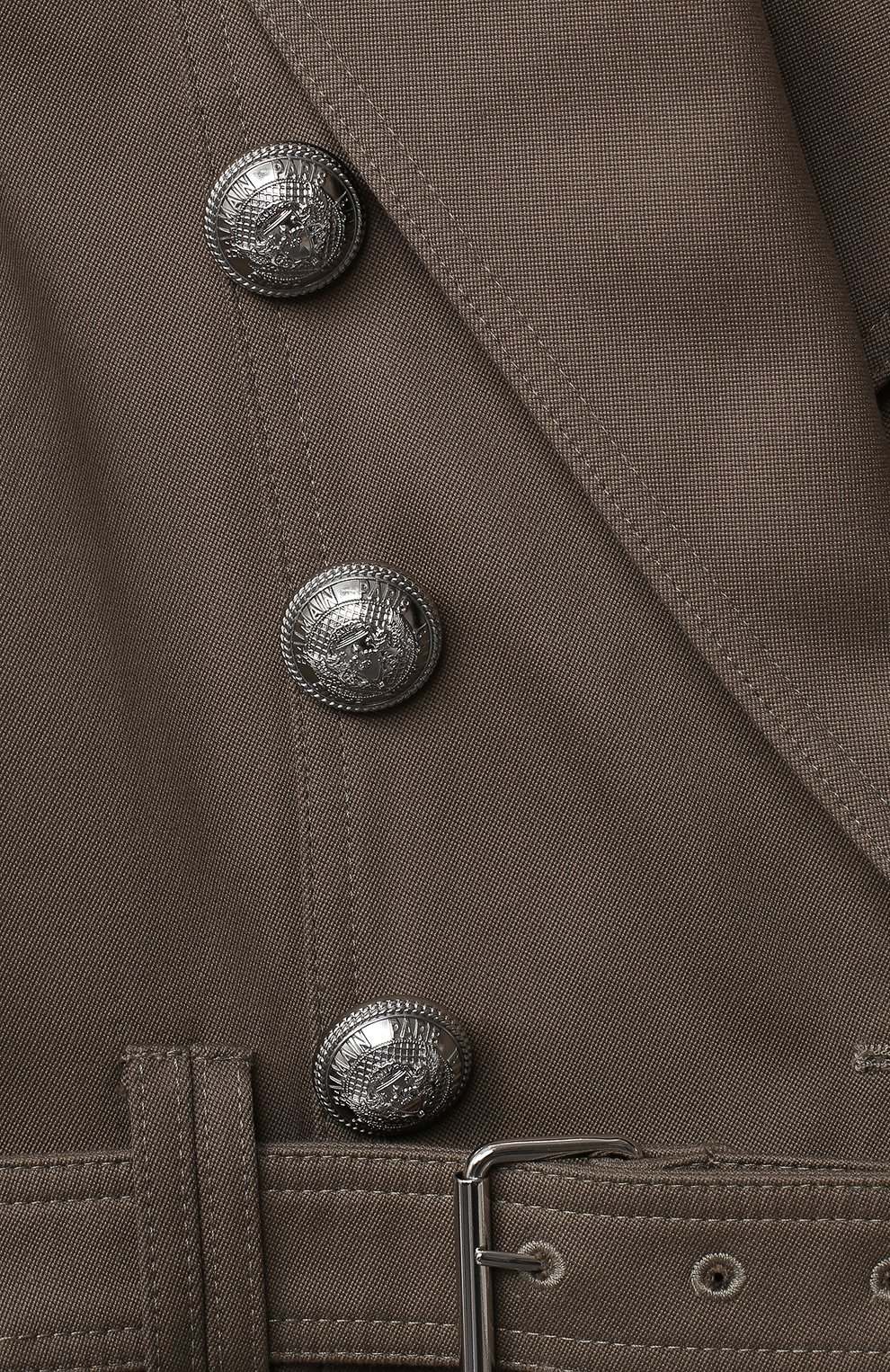 Хлопковый тренч BALMAIN, арт. 6N2080/NC690/4-10, фото 3