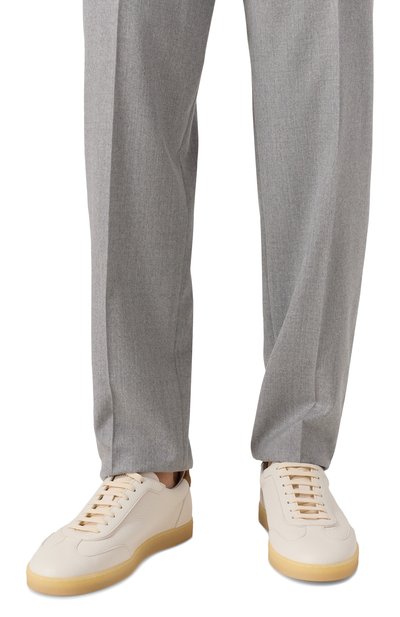 Кожаные кеды BRUNELLO CUCINELLI, арт. MZUKSGJ336, фото 3