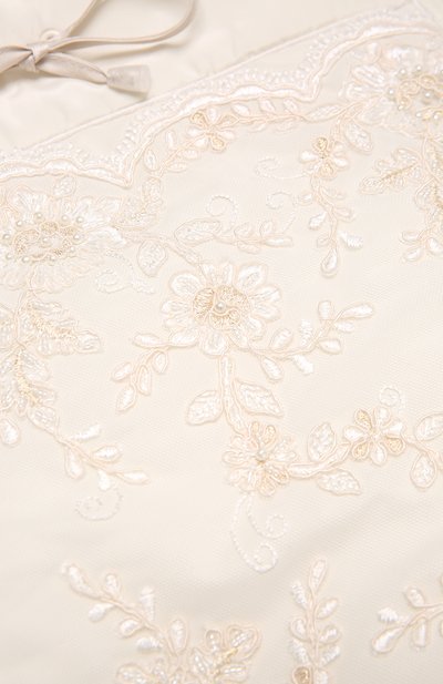 Комплект на выписку с кружевом CHEPE бежевого цвета по цене 15800 руб., арт. 031376, фото 5 Комплект на выписку с кружевом CHEPE, арт. 031376, фото 5