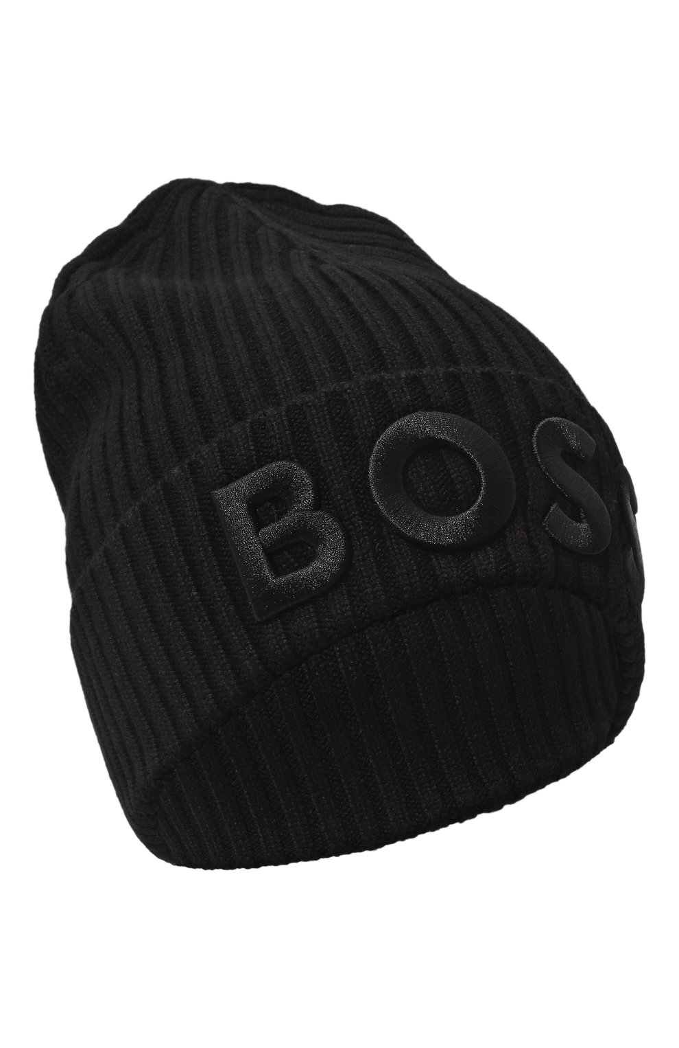 Шерстяная шапка BOSS черного цвета по цене 9560 руб., арт. 50497815, фото 1 Шерстяная шапка BOSS, арт. 50497815, фото 1