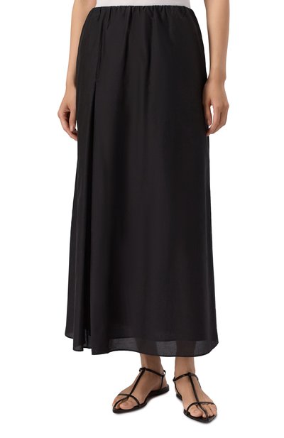 Юбка из хлопка и шелка LOULOU DE SAISON, арт. CARMEN, фото 3