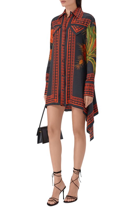 Платье из вискозы Blumarine 2A781A Чёрный  2A781A Фото 2