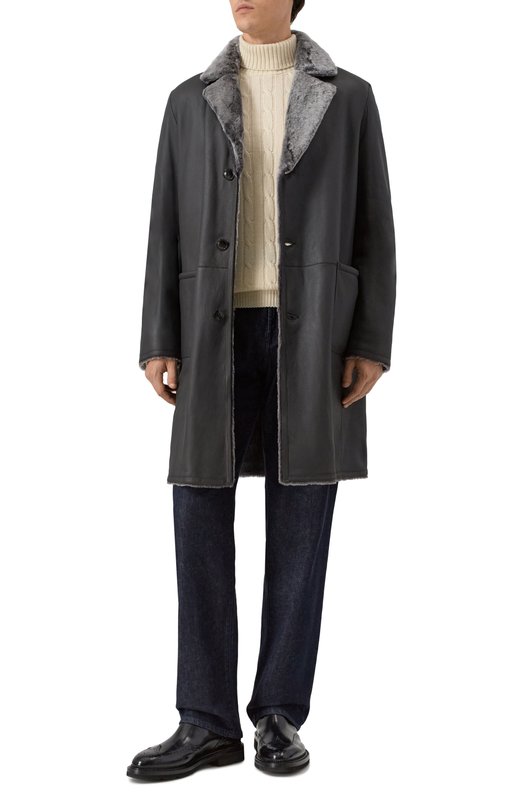 Двусторонняя дубленка из овчины Andrea Campagna 25U512-S29 Серый  25U512-S29 Фото 2