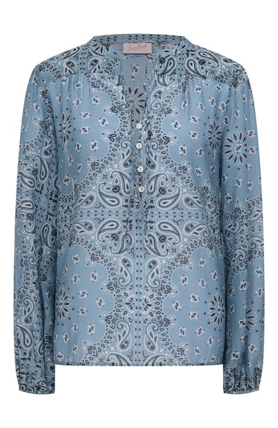 Женская блузка из хлопка и шелка MC2 SAINT BARTH, арт. STBW HARPER/03091H