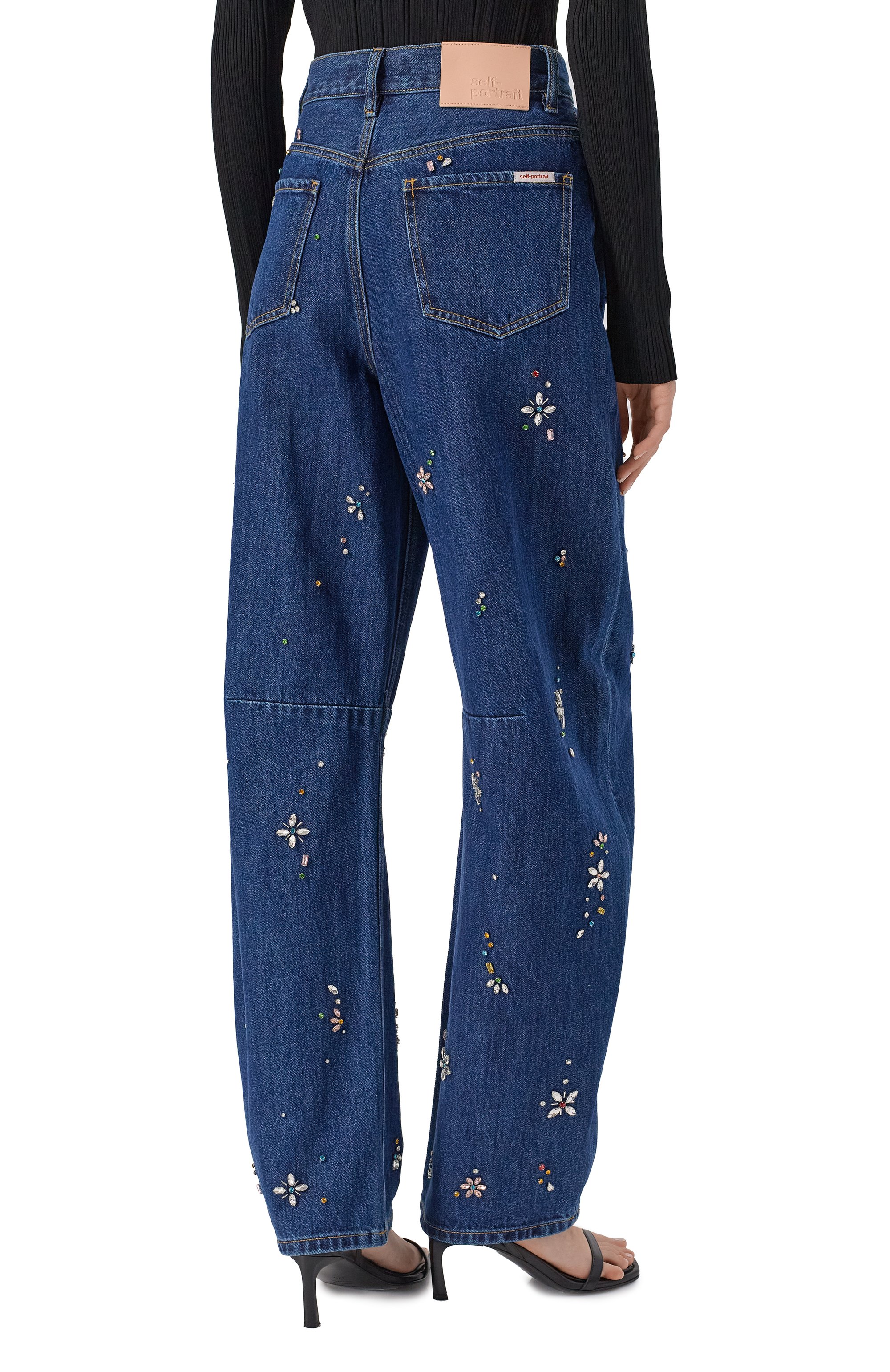 Джинсы SELF-PORTRAIT, арт. AW25827PBL, фото 4