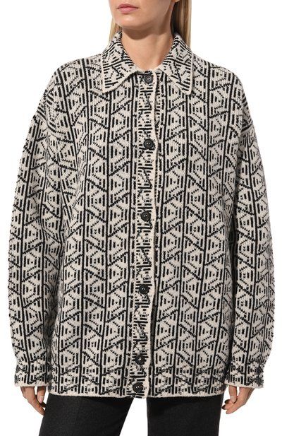 Шерстяной кардиган PRADA, арт. P25I32-1ZGA-F0964-212, фото 3