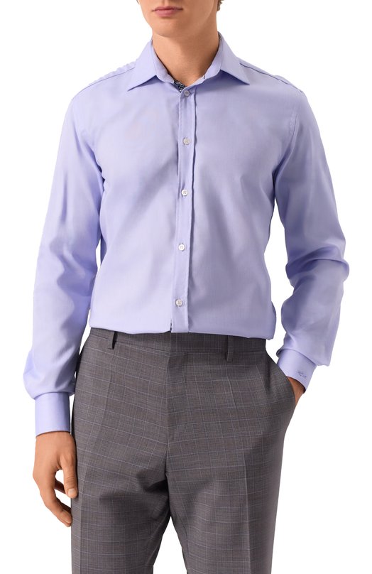 Хлопковая сорочка Paul&Shark 14313042CF Голубой  14313042CF Фото 3