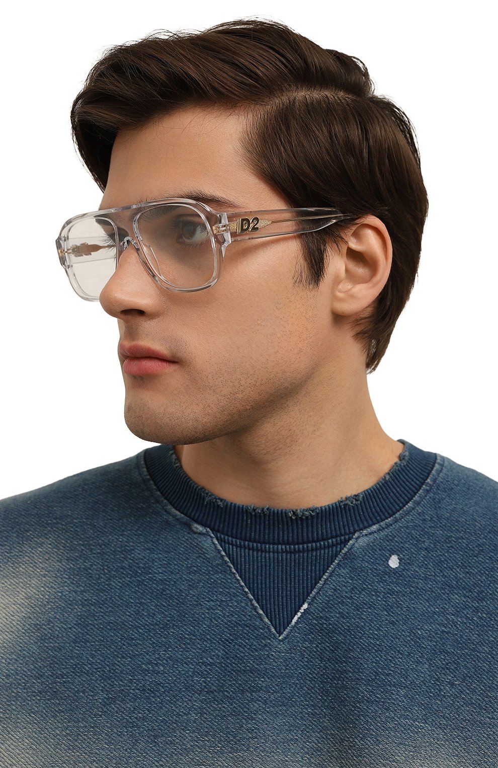 Оправа DSQUARED2 прозрачного цвета по цене 22000 руб., арт. D20125 900, фото 2 Оправа DSQUARED2, арт. D20125 900, фото 2